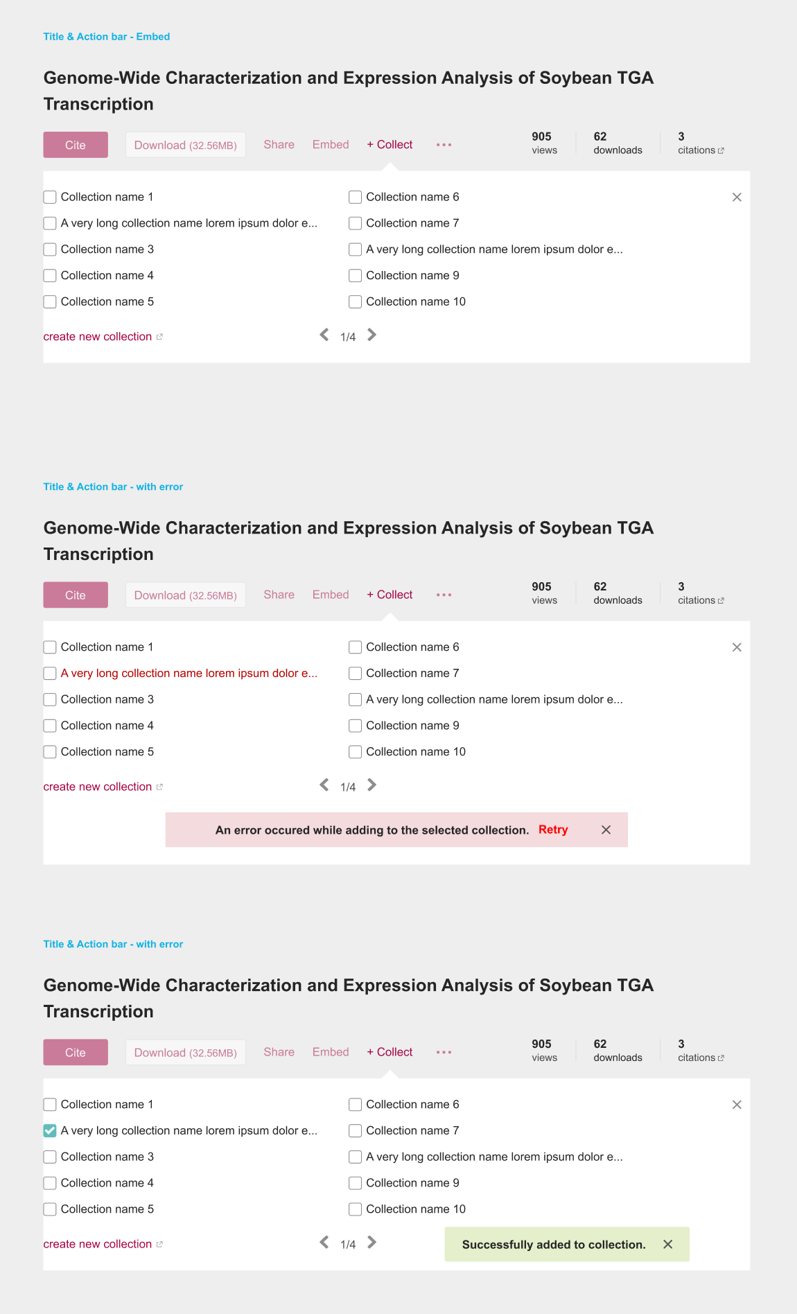 Example of a complex core feature