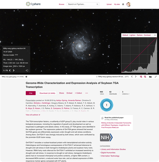 Figshare screen