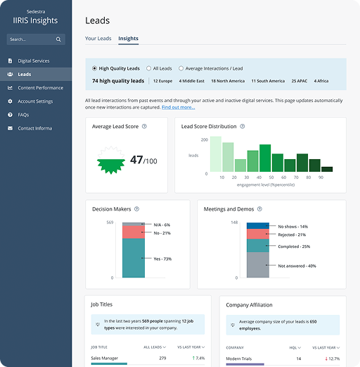 Informa platform screen